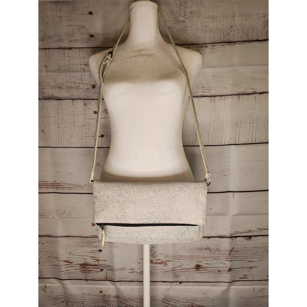 Urban Expression Crossbody Handbag Black White Vegan Leather Adjustable Straps
